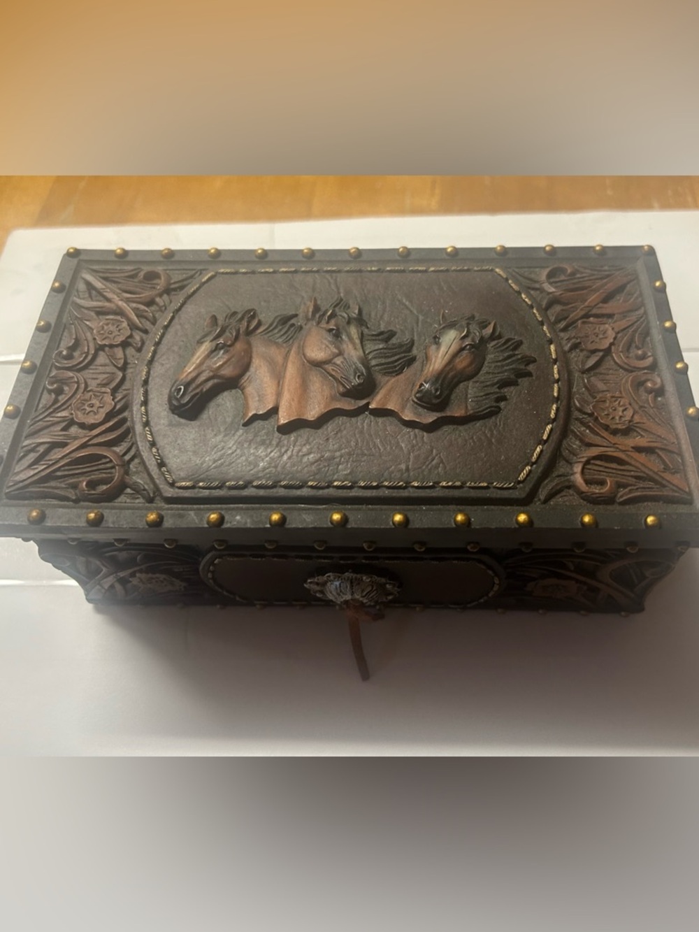 Horse trinket box